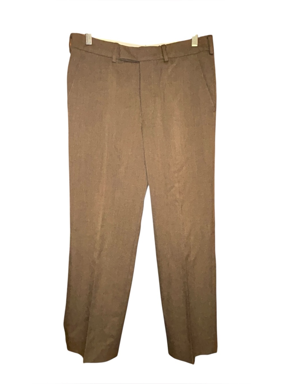 Hörst Dress Pants European Fabric Wool Blend Men’s 32 Brown Luca Stretch